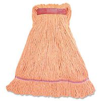 Genuine Joe GJOLOR1BCT Narrow Band Blend Lg Loop Wet Mop, 12oz, 12/Ct, Orange (Pack of 12)