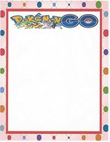 Pokemon Go Stationery Printer Paper 26 Sheets