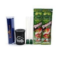 Bundle - 4 Items - Juicy Hemp Wraps Strawberry Fields with Juicy Wrap Roller and KC Pop Top (8 Packs)