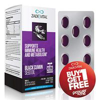 Zade Vital Black Cumin Seed Oil, Black Seed Oil Organic Cold Pressed Capsules - Support Healthy Immune System - Metabolism, Black Seed Oil Pills, Black Cumin for Dietary Supplement,900 MG,60 Softgels