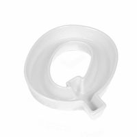 Coffeezone Ceramic Letter Dishes & Plate for Candy/Nuts Decoration, Wedding Party Table Decor (Letter Q)