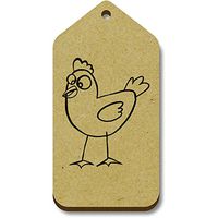 Azeeda 10 x 'Chicken' 66mm x 34mm Gift Tags (TG00001194)