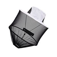 Toygogo Outdoor Anti- Bees Fishing Hunting Net Hat Cap Face Protection with Zip - Light Grey