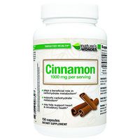 Nature's Wonder Cinnamon 1000mg Capsules 150 Count