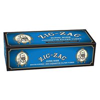 Zig Zag Cigarette Tubes Light King Size - 200ct Box