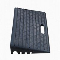 Easy Travel Ramps, Bikes Cars Trucks Trolley Mat- Garage Store Parking Lot Pad Non-Slip Ramps Vehicle Ramps (Color : Black)