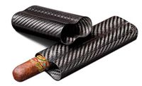 Visol Products VCASE499 Night' Real Carbon Fiber Cigar Case