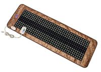 MediCrystal Far Infrared Flexible Mat - 72”L x 24”W - 429 Domed Stones - Natural Bian (Sibin Pumice) & Green Jade - Ceramic Tourmaline - Large Heating FIR Pad - Negative Ions - FDA Reg Manufacturer