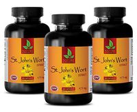 Brain and Memory herb - ST. John's Wort Extract 475 Mg - st Johns wart Capsules - 3 Bottles (180 Capsules)
