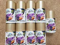 9 Glade Automatic Spray Air Freshener, Lavender & Peach Blossom 6.2oz 9 Refills