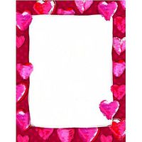 Fuzzy Hearts Letterhead - 80 Sheets