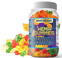Hemp Gummies for Pain and Anxiety 350,000mg - Stress, Insomnia & Anxiety Relief - Made in USA - Tasty & Relaxing Gummies for Inflammation - Premium Extract - Mood & Immune Support Omeg 3-6-9 Complex