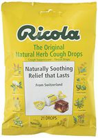Ricola Natural Herb Cough Drops, Original, 21 Each (Pack of 12)