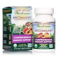 Host Defense, MyCommunity Capsules, Advanced Immune Support, Mushroom Supplement with Lion’s Mane, Reishi, Vegan, Organic, Gluten Free, 30 Capsules (15 Servings)