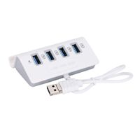 4-Port USB3.0 Hub with Phone Holder, Charge Your Phone When Play, Extend Cable for PC, Laptop, Tablet and More