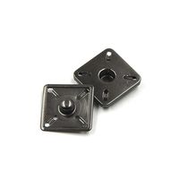 10 Sets Metal No Sewing Press Studs Buttons Square Snap Fastener Popper