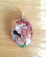 Hawaiian Healing Orgonite: One Love Reggae Orgonite Pendants Made with (Large Oval)