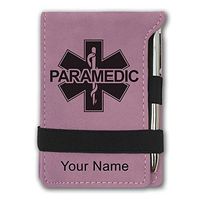Mini Notepad, Paramedic, Personalized Engraving Included (Pink)