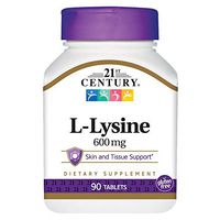 21st Century L Lysine 600 mg Tablets, 90 Count (Pack of 3)