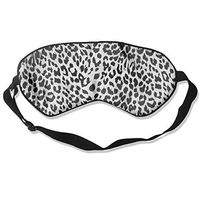 White Leopard Print Comfortable Sleeping Masks Blindfold Eye Shade Cover,Super-Smooth