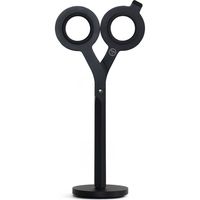 Minimalist Box Cutter Scissors with Base, Black