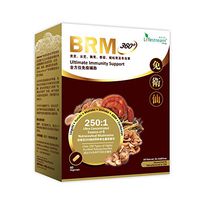 Lifestream BRM360-250X Concentrated of 6 Therapeutic Mushroom: Lingzhi, Yunzhi, Maitake, Shiitake, Agaricus Blazei Murill & Cordyceps– >60% Beta Glucan- for Immune Support, Energy, Certified Organic