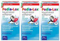 Pedia-Lax Liquid Stool Softener | Gentle Stool Softener that Prevents Kid's Constipation | Fruit Punch Flavor, 4 Fl Oz (Pack of 3)
