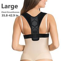 Back Posture Corrector for Women and Men - Thoracic and Shoulder Brace for Upper Back Corrector Support Pain Under Clothes - Adjustable Clavicle Lumbar Support Anti Scoliosis Posture Correction Large