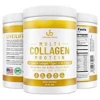 Multi-Collagen Protein Powder – Unflavored and Double Hydrolyzed for Maximum Absorption – Contains 5 Types of Collagen for Hair, Skin, Nails and Joint Support from Ultimate Blend (30 Day Supply)