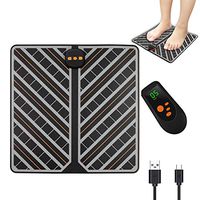 ASIAKK Foot Massager, EMS Folding Portable Electric Massage Mat with 15 Intensity Levels for Circulation, Feet Legs Muscle Relief