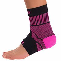Zensah Ankle Support - Compression Ankle Brace - Great for Running, Soccer, Volleyball, Sports - Ankle Sleeve Helps Sprains, Tendonitis, Pain, Neon Pink, Large