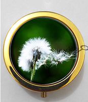 BlackKey Beautiful Dandelion Seed 3-Compartment Decorative Pocket Gift Box Case Organizer for Pill, Color 2 -1586