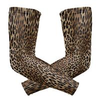 WXLIFE African Animal Leopard Print Sun Uv Protection Sport Arm Sleeves for Men Women Kids Running Basketball Cycling Arm Warmer Sleeves 1 Pair