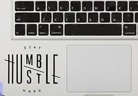 FocEnterprises® STAY HUMBLE HUSTLE HARD TRACKPAD / KEYPAD / PALM REST VINYL DECAL STICKER FOR MACBOOK NOTEBOOK LAPTOP