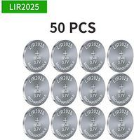 3.7V LIR2025 Rechargeable Cell Li-ion Button Battery 30mAh UL Certified for Bluetooth Earphone Light Game Controllers Toys