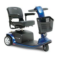 Pride Victory 9 3 Wheel Mobility Scooter - blue