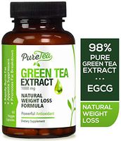 Green Tea Extract 98% 1000mg with EGCG for Weight Loss - Boost Metabolism for Healthy Heart - Antioxidants & Polyphenols for Immune System - Gentle Caffeine - Natural Fat Burner Pills - 60 Capsules
