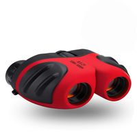 YYhappy childhood Compact Shock Proof Binocular for Kids Toys for 3-12 Year Old Girls to Watching Wildlife or Hiking(Red)