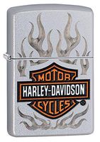 Zippo Satin Chrome Harley-Davidson Pocket Lighter