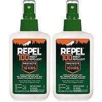 Repel 100 Insect Repellent Pump Spray 4oz for Mosquitoes Ticks Gnats (2-Pack)