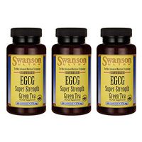 Swanson Egcg Super-Strength Green Tea 275 Milligrams 60 Capsules (3 Pack)
