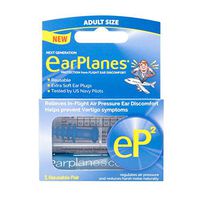 EP2 by Cirrus Healthcare Second Generation EarPlanes Earplugs Ear Protection from Flight Air and Noise Sound (2 Reusable Pair)