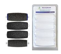 Pedi Refill Rollers for Amope Refills and Other Brand Pedicure Perfect Foot Files, Mixed Course Replacement Roller Heads (1 Extra Coarse, 2 Standard Coarse, 1 Soft Touch)