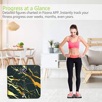 Digital Body Weight Scales, Smart Bathroom Fat Scales, Bluetooth BMI Composition Analyzer with Smartphone App 396 lbs