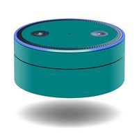 MightySkins Skin Compatible with Amazon Echo Dot - Solid Teal | Protective, Durable, and Unique Vinyl Decal wrap Cover | Easy to Apply, Remove, and Change Styles | Made in The USA