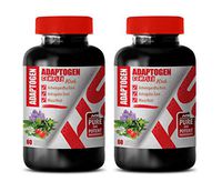 Brain and Memory Power Boost - ADAPTOGEN Complex with ASHWAGANDHA Astragalus MACA Root - rhodiola rosea Supplement - 2 Bottles 120 Vegetable Capsules