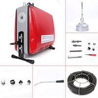 Pipe Cleaner,110V 3/4"-6"Ø Pipe Drain Cleaner Electric Spiral Drain Cleaning Machine Sewer Sewage Drain Cleaning Machine