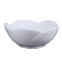 ELIMAX'S Lotus Round Shape White Porcelain Ceramic Bathroom Vessel Sink