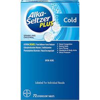 A Product of Alka-Seltzer Plus Cold Formula Sparkling Original (72 ct.)