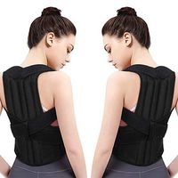 Aisprts Upper Back Support, Posture Corrector for Shoulder, Neck, Clavicle Pain Relief, Adjustable Full Back Brace (XL)